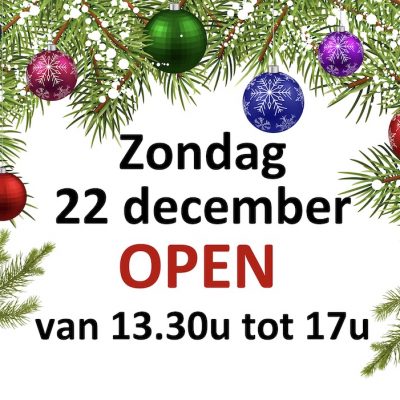 Op zondag 22 December zal Pareyn Schoenen geopend zijn